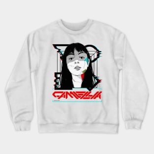 Vaporwave Girl Cyberpunk Urban Futuristic Style Crewneck Sweatshirt